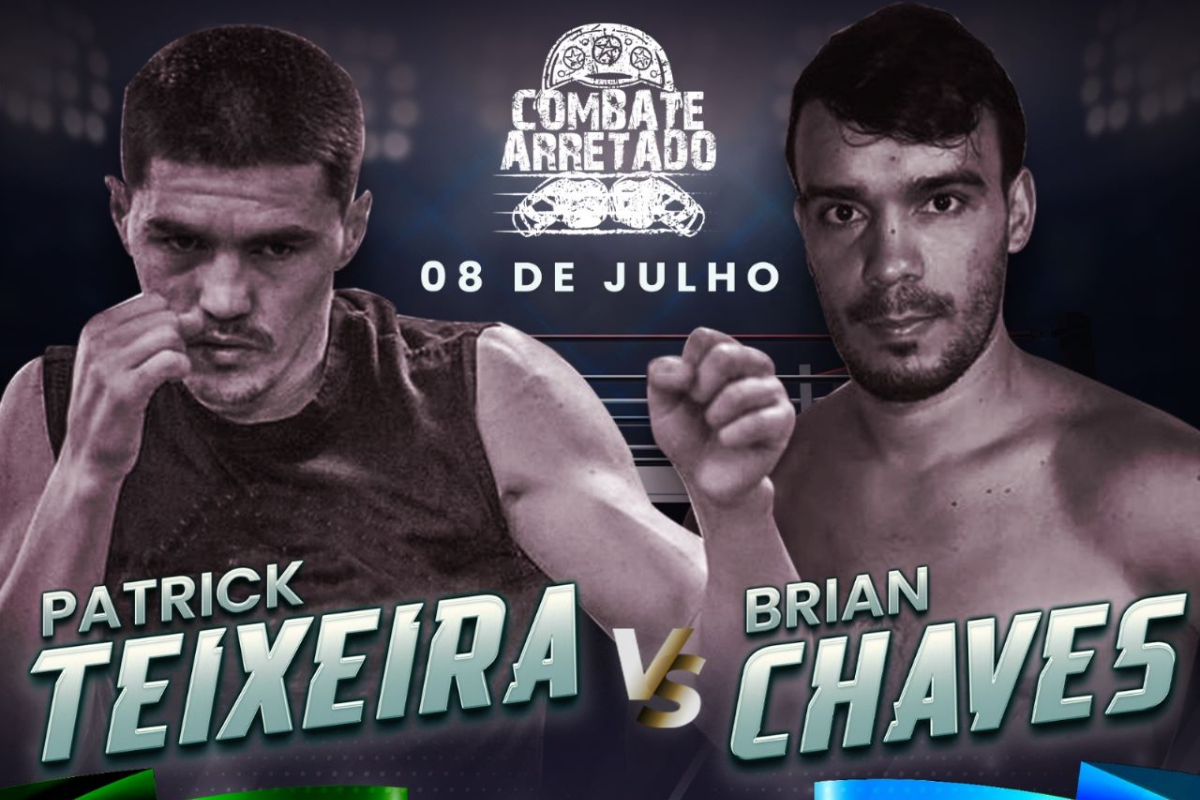 Pôster do duelo entre Patrick Teixeira e Brian Chaves.