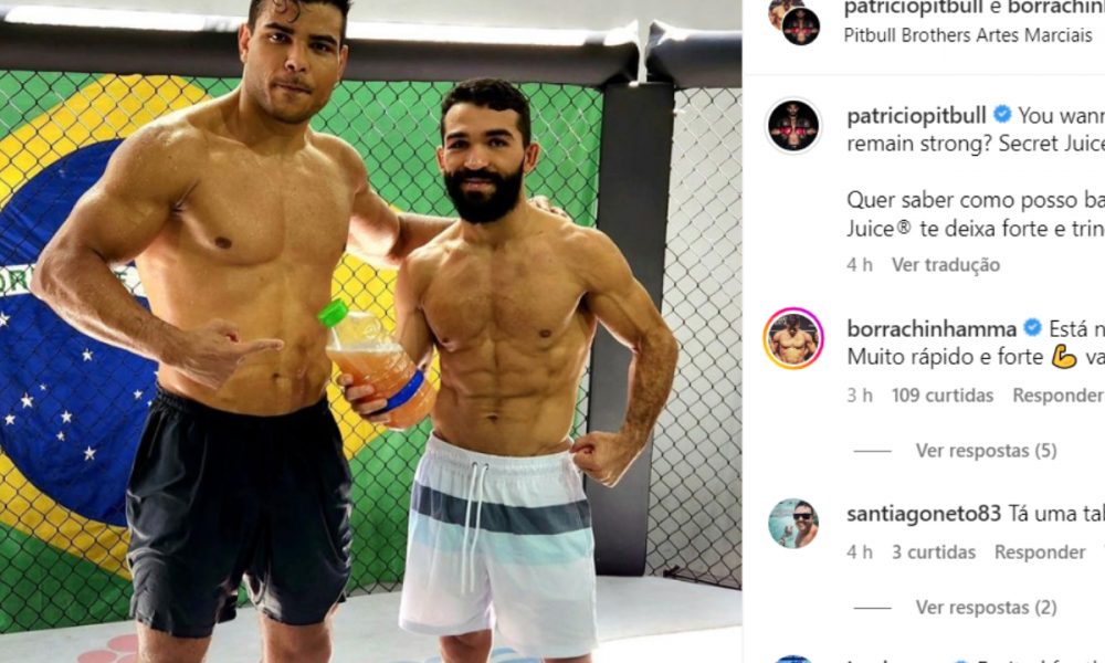 Borrachinha e Patrício treinam lado a lado na 'Pitbull Brothers'