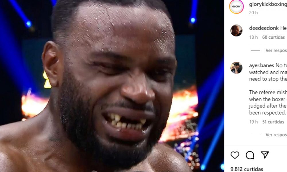 Lutador perde combate no Glory após queda de múltiplos dentes; confira