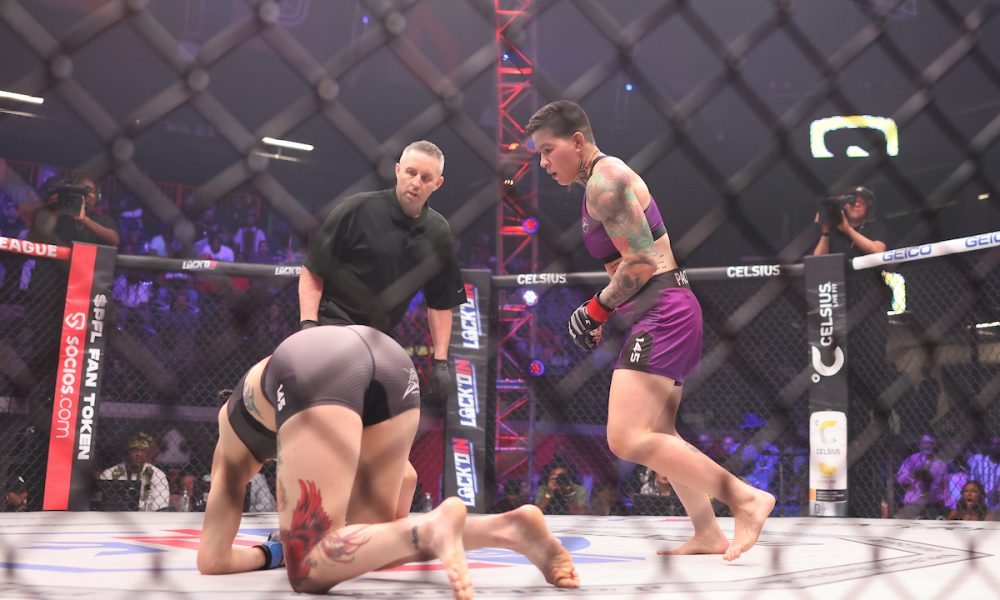 Larissa Pacheco aplica nocaute relâmpago e avança para o ‘mata-mata’ do GP da PFL