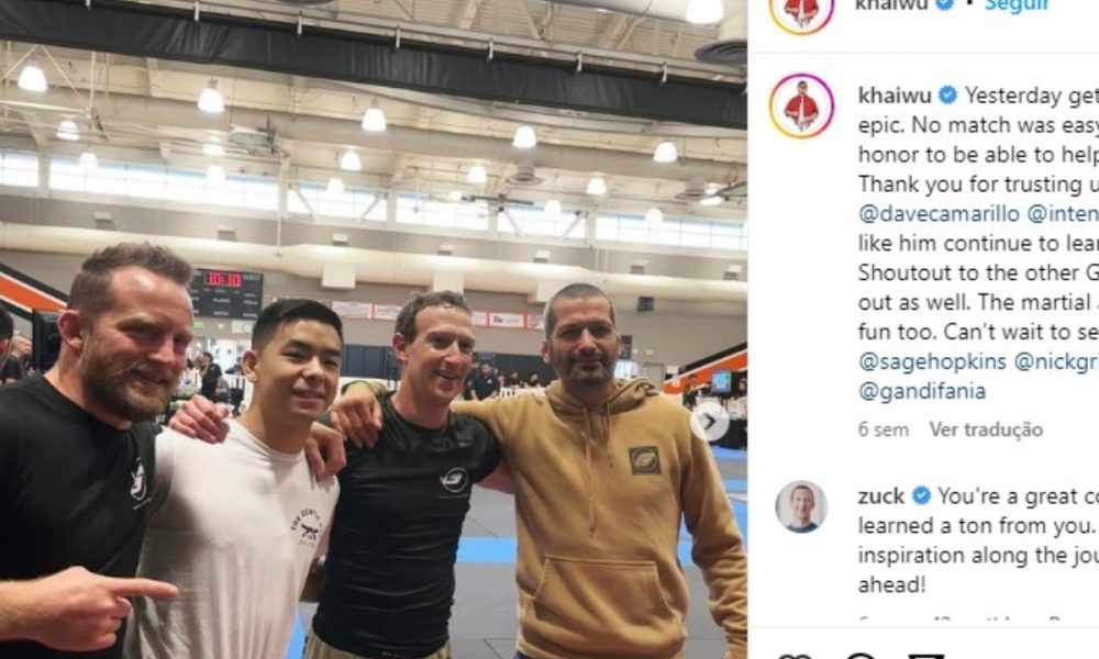 PFL anuncia contratação de parceiro de treino de Mark Zuckerberg