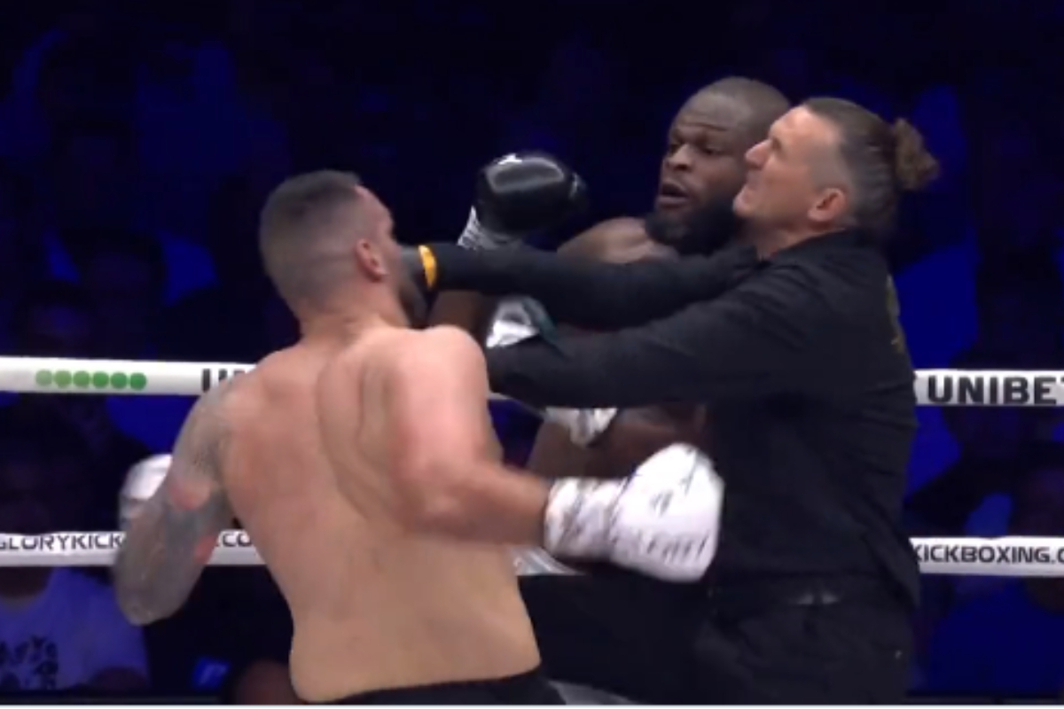 Juiz é nocauteado involuntariamente durante combate no GLORY