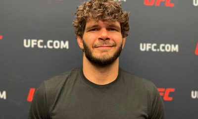 Philipe Lins conversa com a imprensa no media day do UFC Vegas 74