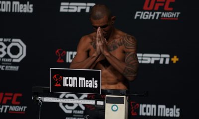 Raoni Barcelos sobe na balança e crava o peso limite dos pesos-penas