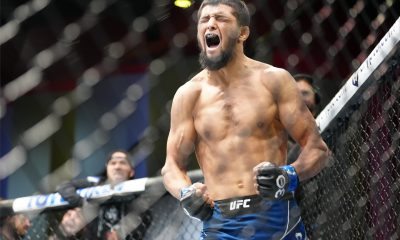 Nursulton Ruziboev celebra vitória sobre Brunno Hulk no UFC Vegas 76.