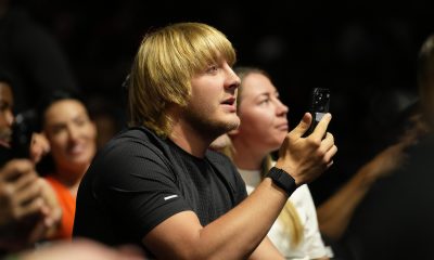 Paddy Pimblett prestigia a pesagem cerimonial do UFC 274.