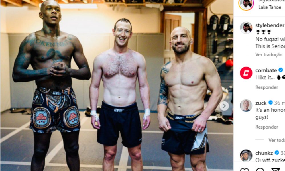 Volkanovski elogia Mark Zuckerberg após treino com bilionário: “Tem uma paixão por isso”