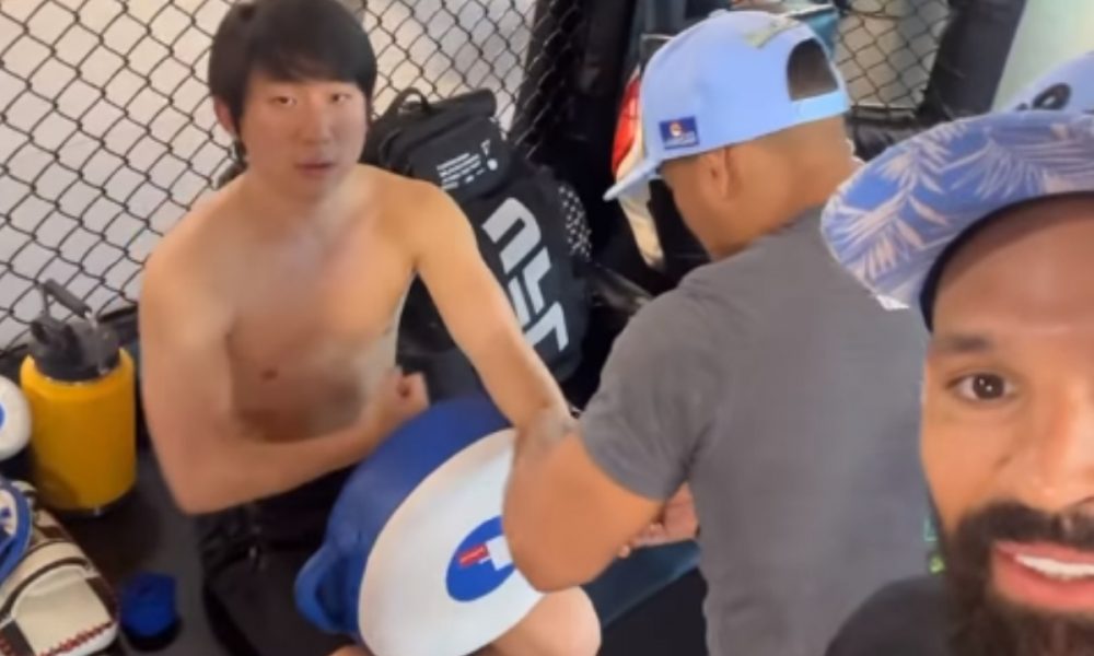 Pyong Lee visita o Instituto de Performance do UFC e treina ao lado de Michel Pereira