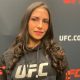 Polyana Viana posa para foto no media day do UFC Vegas 78.