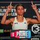 Amanda Lemos passa pela balança na pesagem oficial do UFC 292