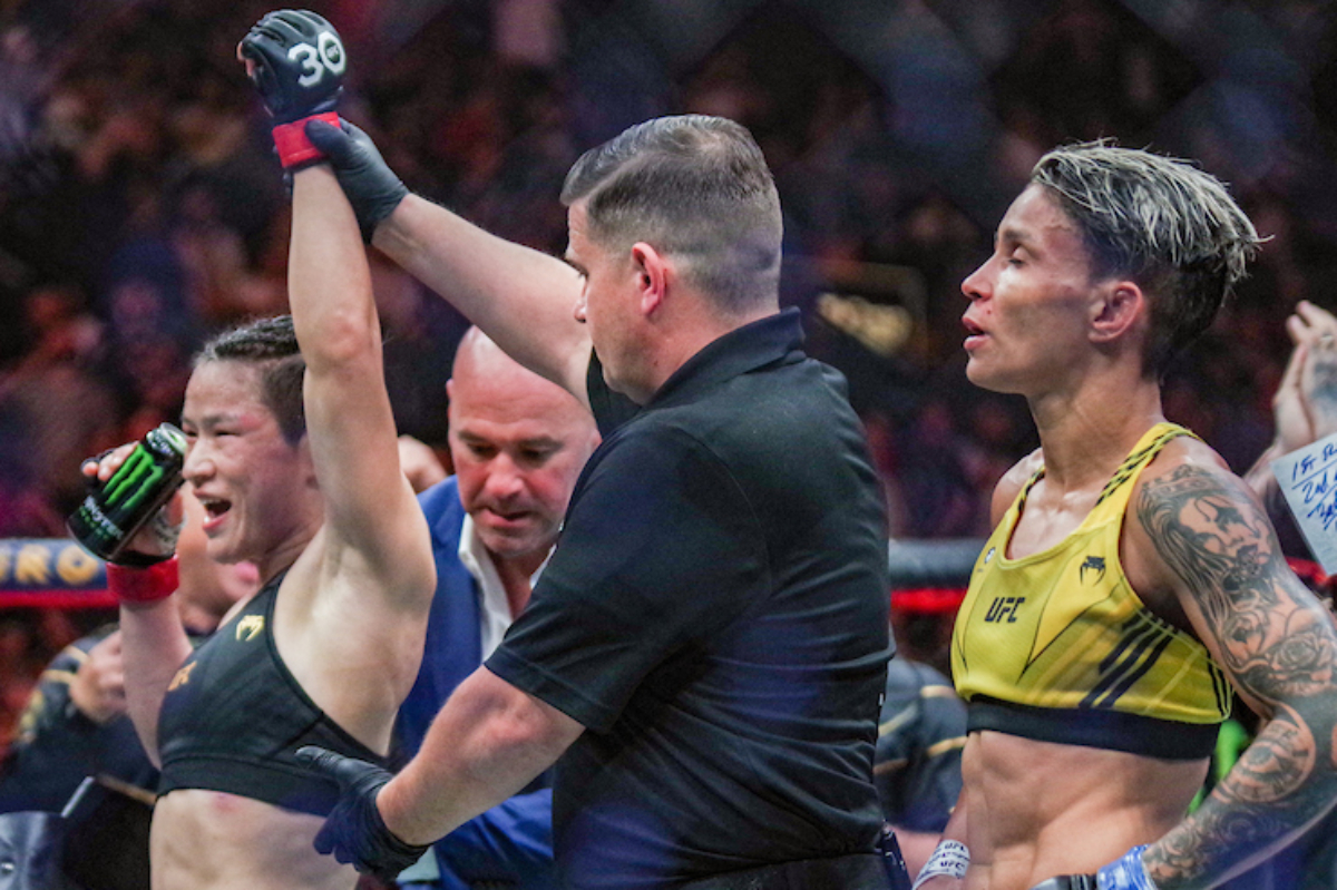 Amanda Lemos foi dominada por Zhang Weili Li no UFC