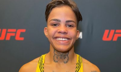 Iasmin Lucindo sorri após vitória no UFC Vegas 78