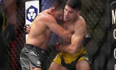 Os brasileiros travaram um duelo equilibrado de 25 minutos na luta principal do UFC Vegas 78