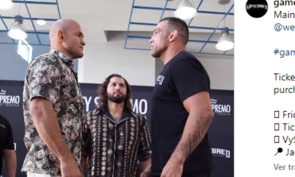 Junior Cigano e Fabrício Werdum fazem encarada antes da revanche.