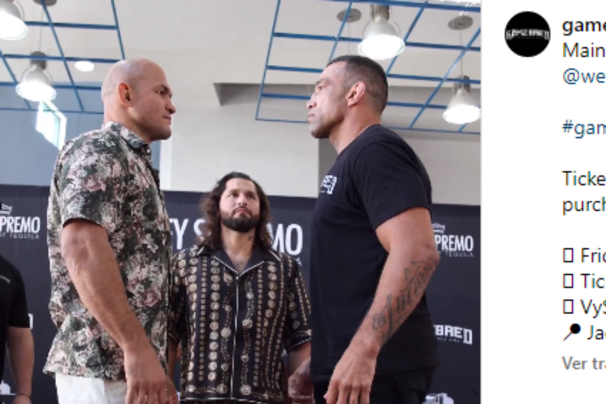 Junior Cigano e Fabrício Werdum fazem encarada antes da revanche.