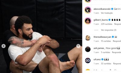 Volkanovski fez um treino descontraído com o campeão da NBA Jamal Murray