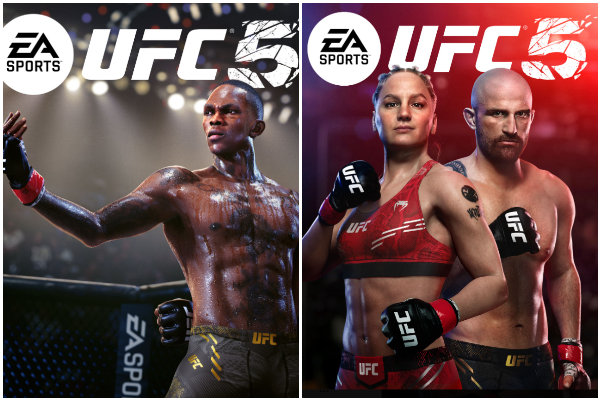 Astros do UFC estampam a capa do novo game da companhia.