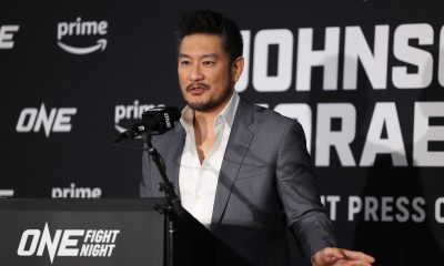 Chatri Sityodtong, presidente do ONE Championship, conversa com a imprensa.