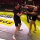 Mãe de 50 anos nocauteia a ex-namorada do filho, de 19 anos, em evento de MMA na Polônia.