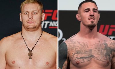 Sergei Pavlovich e Tom Aspinall duelam no UFC 295.