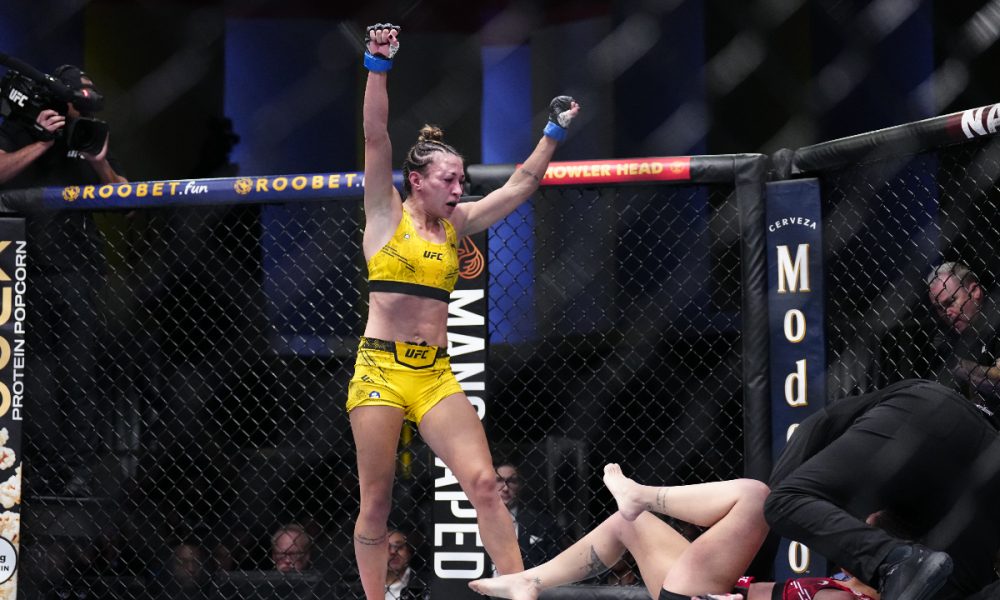 Amanda Ribas nocauteia Luana Pinheiro e vence batalha entre judocas brasileiras no UFC
