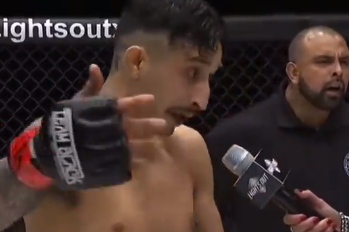 O lutador de MMA amador Andrew Campos chamou a atenção com sua sinceridade em entrevista pós-luta no LXF.