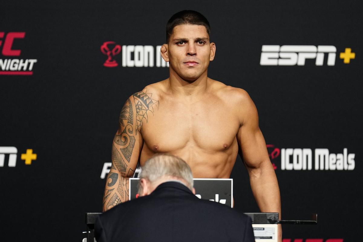 Brunno Hulk na pesagem do UFC Vegas 84.