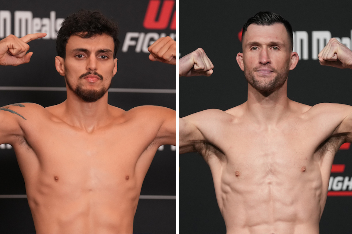 Ricardo Carcacinha e Julian Erosa se enfrentam no UFC no dia 23 de março.