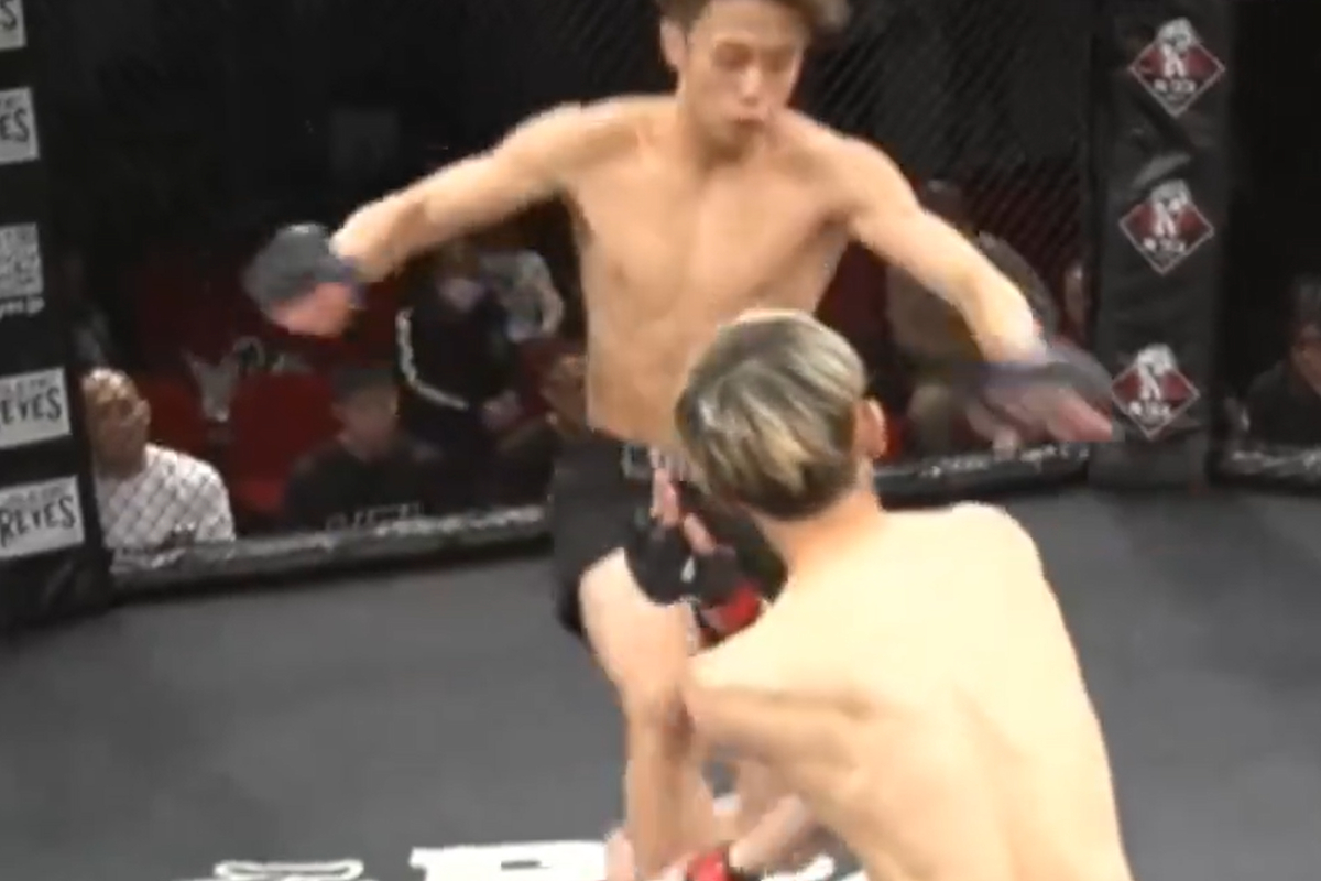 Takaya Suzuki nocauteia rival à la Jorge Masvidal.
