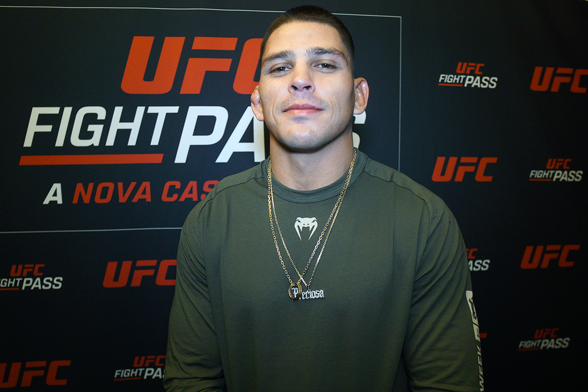 Brunno Hulk posa para fotos após conversar com a reportagem da Ag Fight no UFC Apex