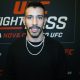 Matheus Nicolau posa para fotos após conversar com a reportagem da Ag Fight no UFC Apex