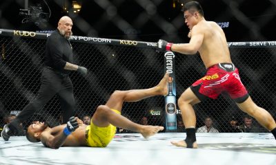 Brendson Ribeiro foi nocauteado na sua estreia no UFC.