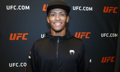 Vinícius Lokdog posa para fotos após dar entrevista para a reportagem da Ag Fight