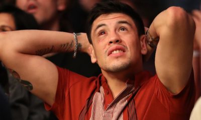 Brandon Moreno na plateia do UFC 278.