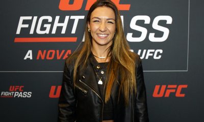 Amanda Ribas posa para fotos após dar entrevista para a reportagem da Ag Fight