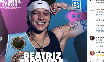 Bia Ferreira se sagrou campeã mundial de boxe pela IBF.