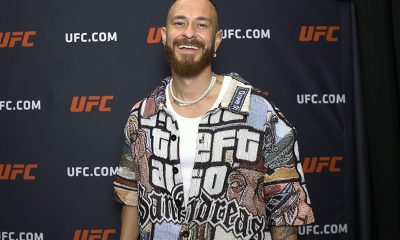 Fred Bruno dos Desimpedidos posa para fotos após ser entrevistado pela reportagem da Ag Fight em Las Vegas