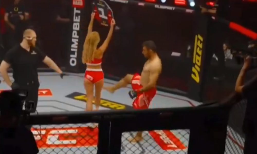 Lutador iraniano é banido de evento na Rússia após agredir ring girl; veja