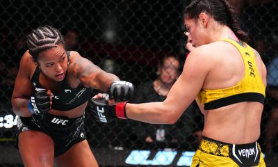 Karine Killer (à esquerda) venceu Ariane Lipski no UFC Vegas 91.
