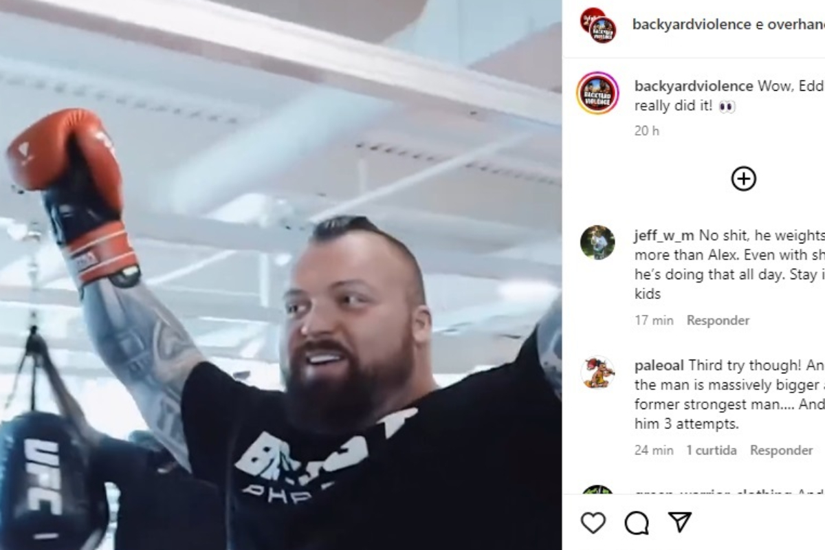 Eddie Hall é fisiculturista e amigo de Tom Aspinall
