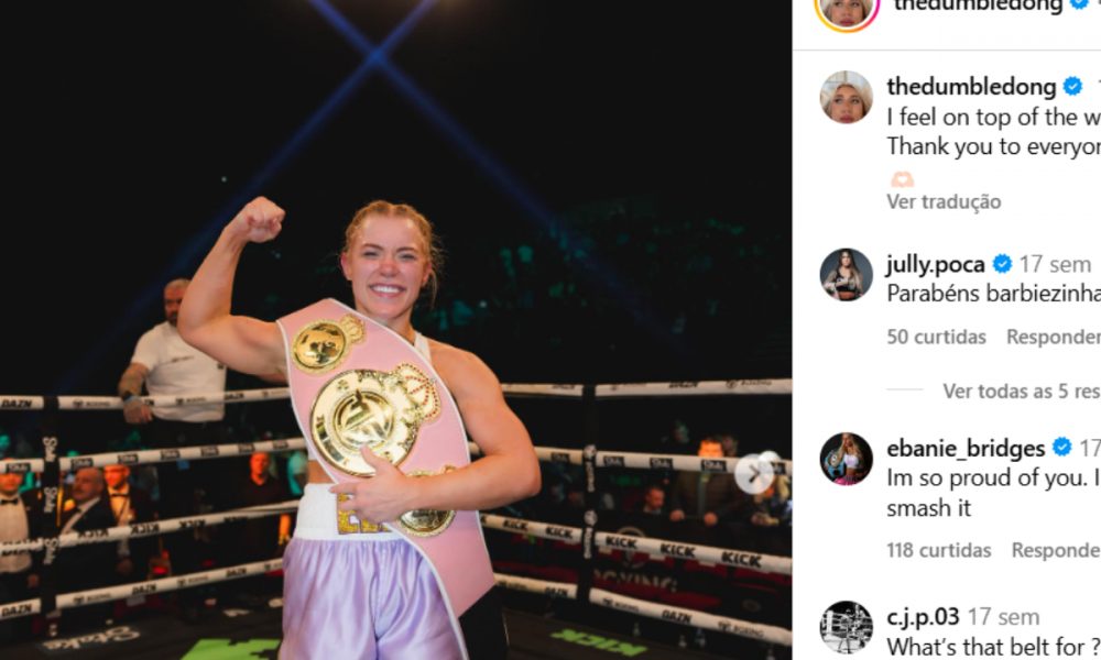 Elle Brooke se divide entre as carreiras de atriz pornô e lutadora de boxe.