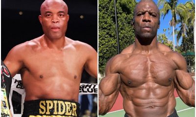 Montagem de foto apresenta o lutador Anderson Silva e o ator Terry Crews