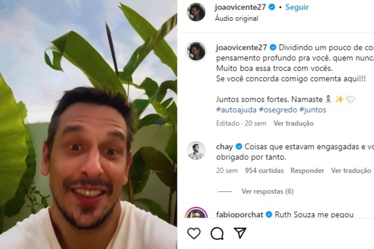 João Vicente de Castro é ator, apresentador, humorista e fã dos esportes de combate