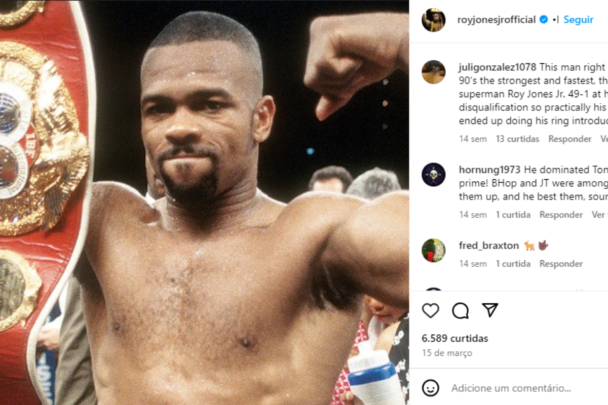 Roy Jones Jr marcou época no boxe nos anos 90 e 2000