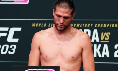 Brian Ortega passa pela balança no UFC 303