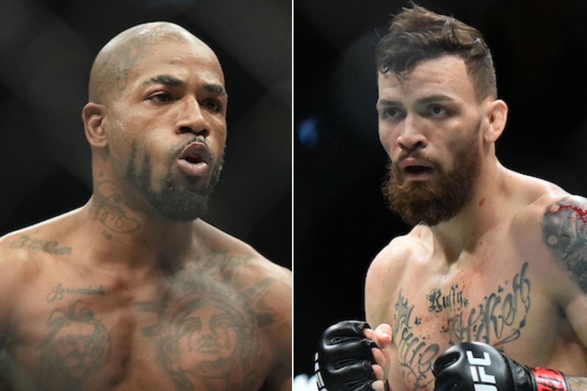 Maurício Ruffy (à direita) encara Bobby Green no UFC 313