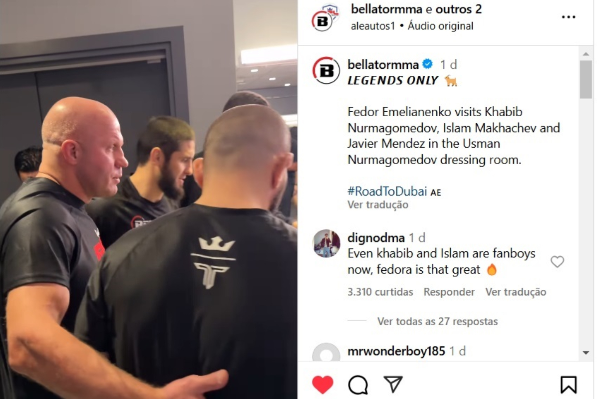 Fedor, Khabib e Makhachev são russos e lendas do MMA