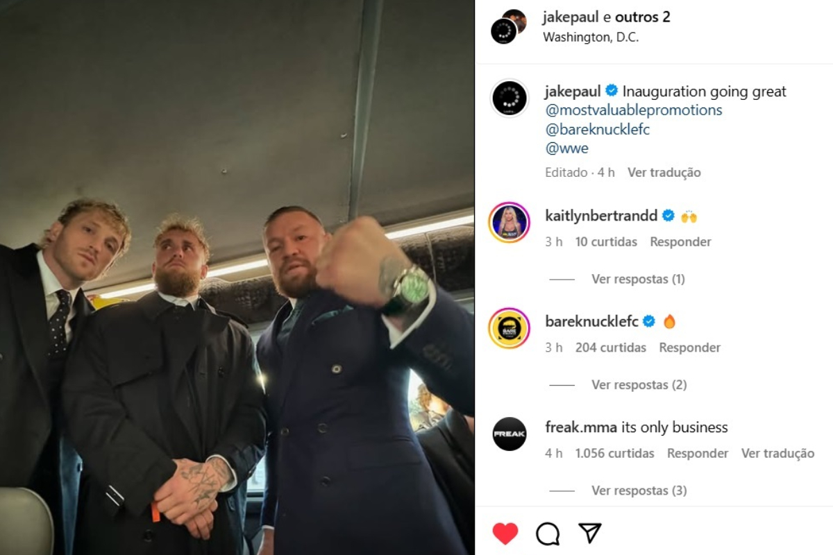Conor McGregor, Jake e Logan Paul são estrelas dos esportes de combate