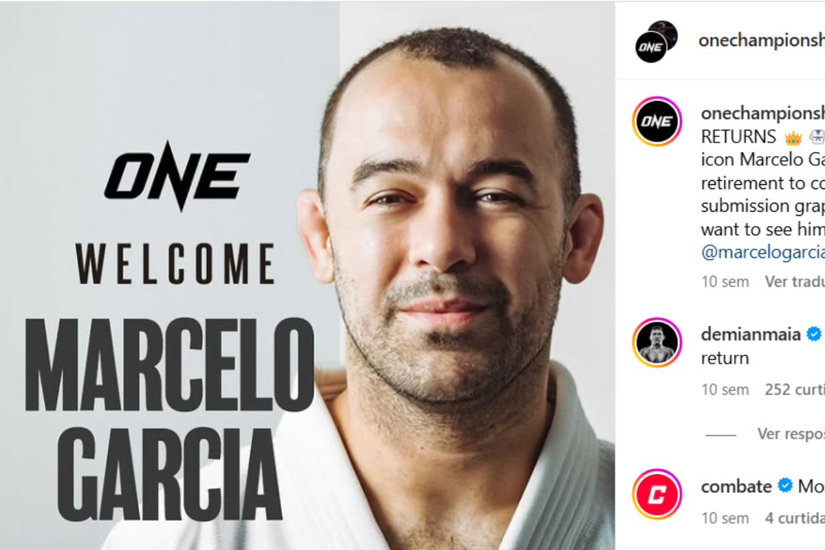 Ícone do jiu-jitsu, Marcelo Garcia assinou contrato com o ONE em novembro de 2024