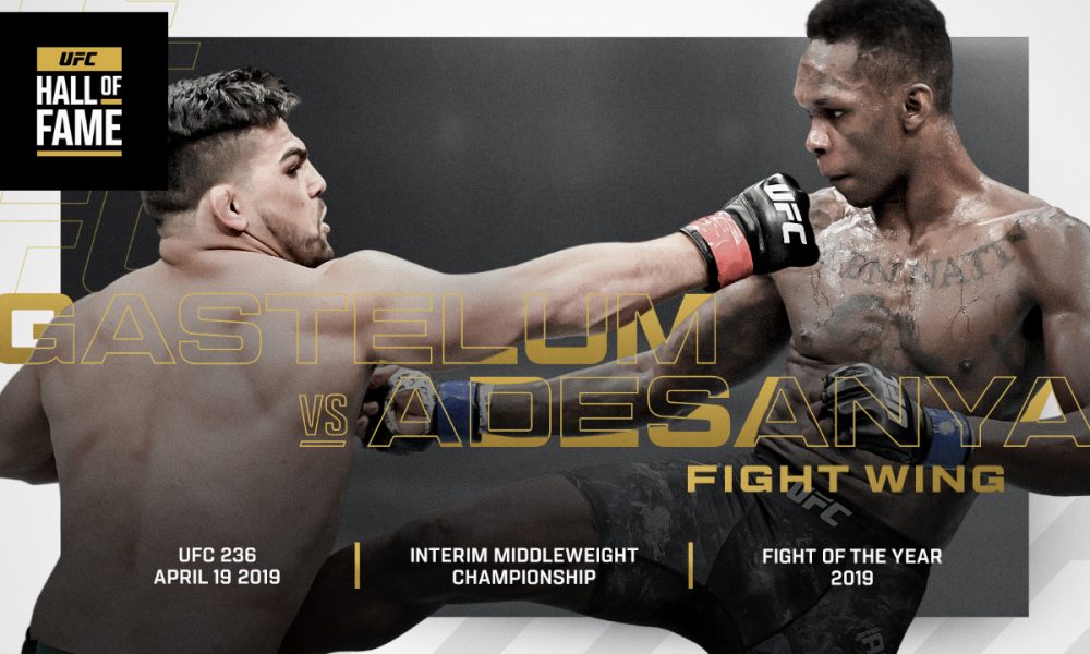 Batalha! Luta entre Israel Adesanya e Kelvin Gastelum é induzida ao Hall da Fama do UFC